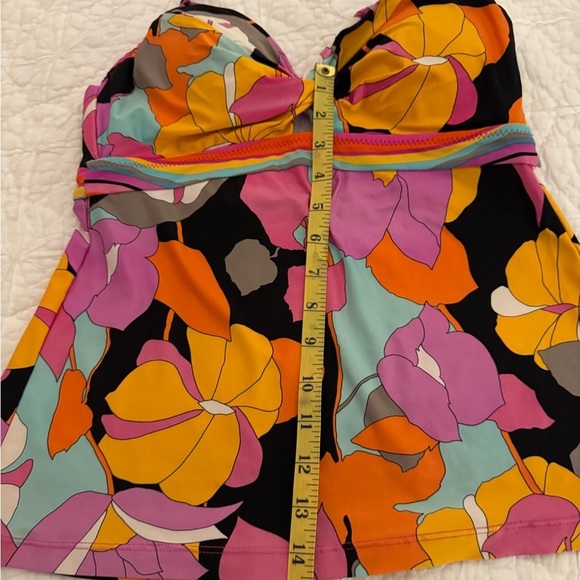 Trina Turk Gemini Womens Hakter Tankini Top sz 8 NWOT - Picture 10 of 12